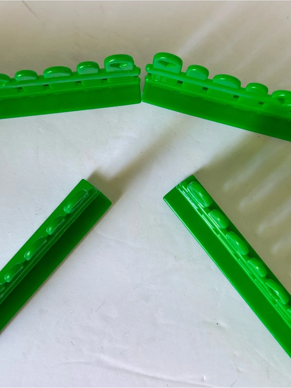 My Little Pony Vintage Show Stable Parts Fence 1980s 6 Pieces Green 2”x5” Each